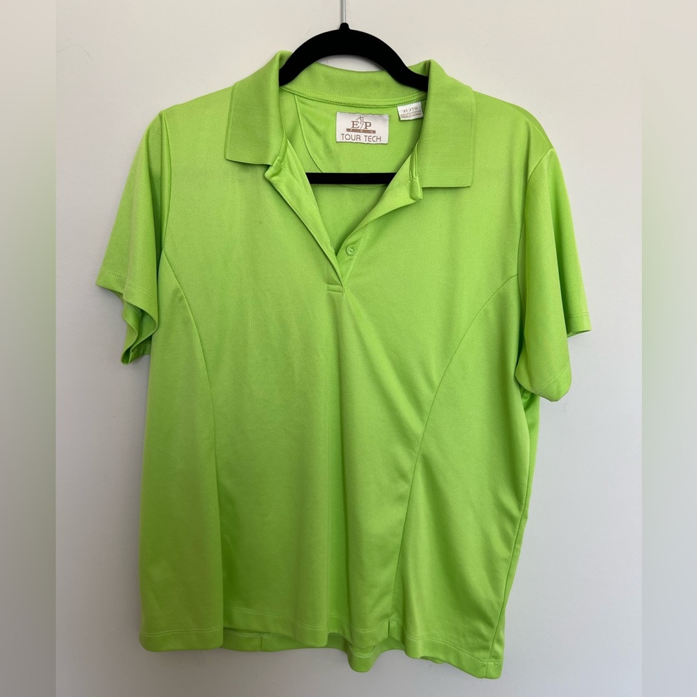EP Pro Tour Tech Green Golf‎ Shirt Size XL